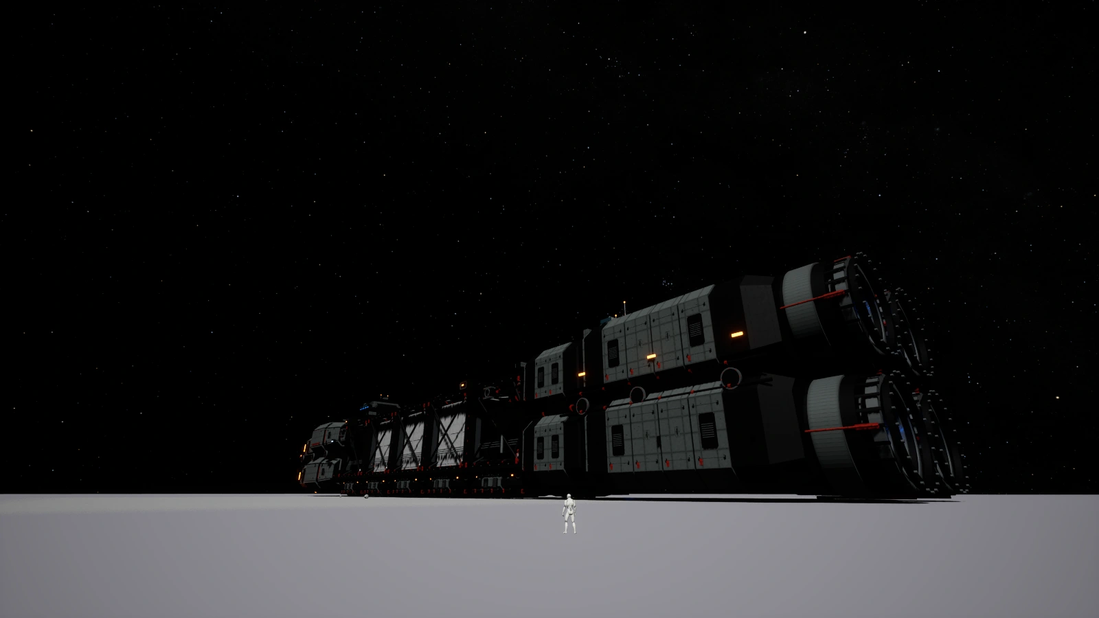 An industrial giant at ground level